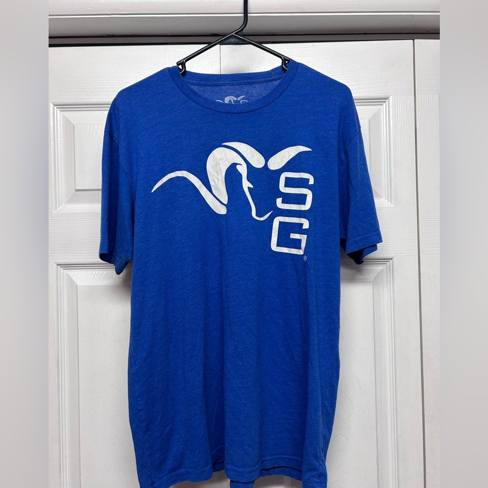 Blue Men's Graphic Short Sleeve Tee